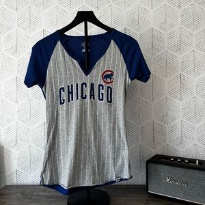 Chicago Cubs Women’s V-Neck Jersey T-Shirt